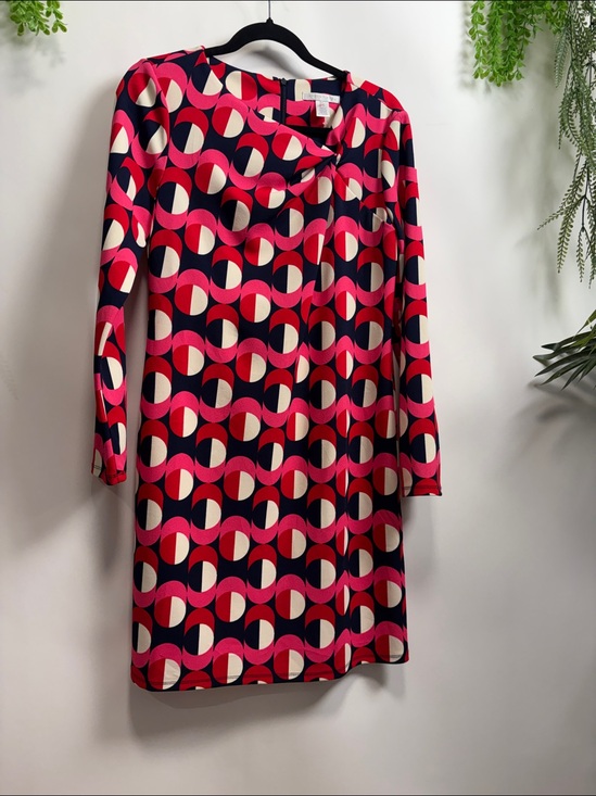 London Times Dresses & Skirts - London Times Vibrant Pink and Navy Long Sleeve Dress